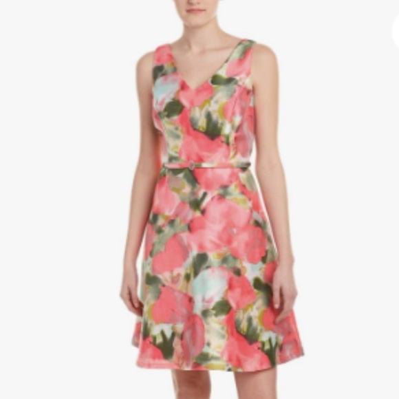 Donna Ricco Floral Dress Size 4 - Picture 1 of 6